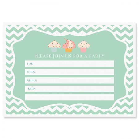 cupcake birthday fill in the blank invitation blank invitation