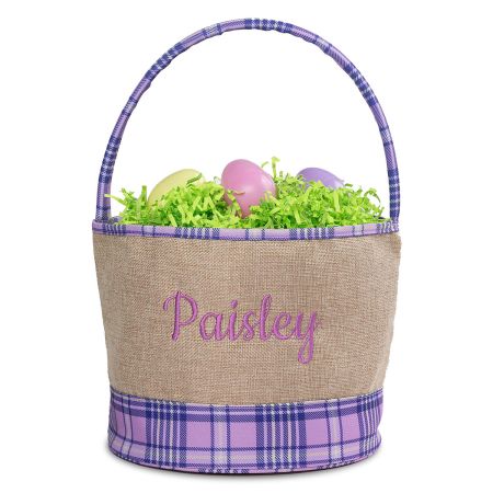 Plaid Easter Baskets 