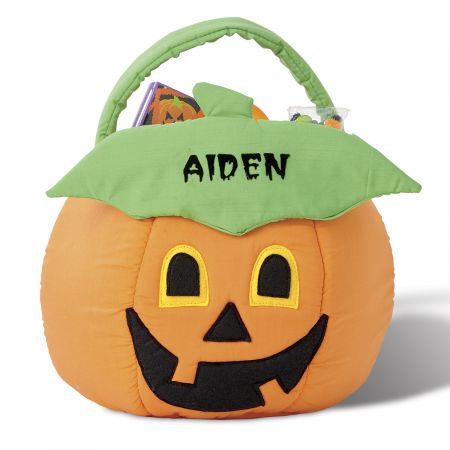 Juko Halloween Personalised Name Pumpkin Trick or Treat Bag 