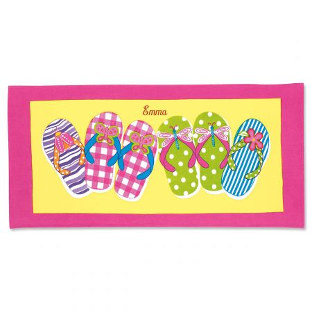 Flip-Flop Personalized Towel