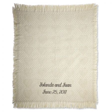 Honeycomb Heart Personalized Throw