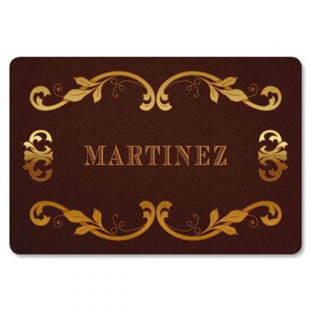 Filigree Personalized Doormat