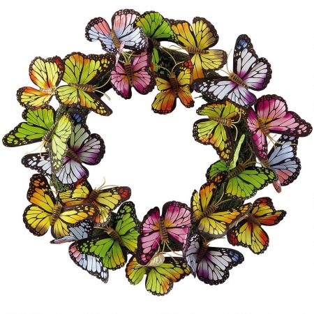 Brilliant Butterflies Wreath