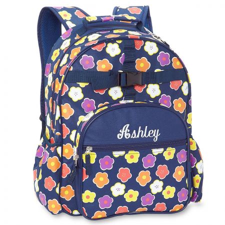 Navy Floral Backpack