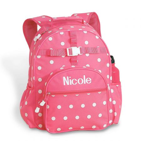 Pink with White Dots Backpack