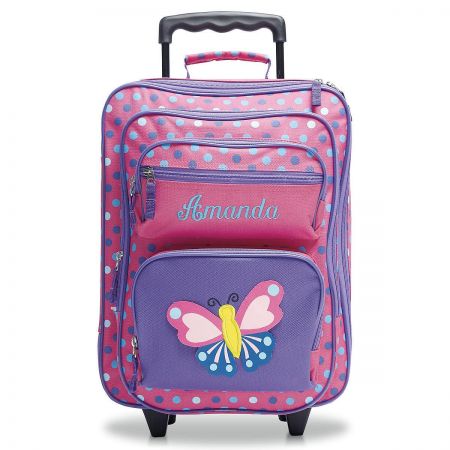 3-D Butterfly Rolling Luggage