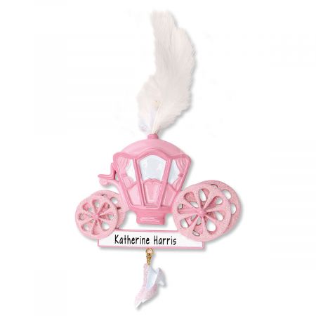 Princess Carriage Christmas Ornament