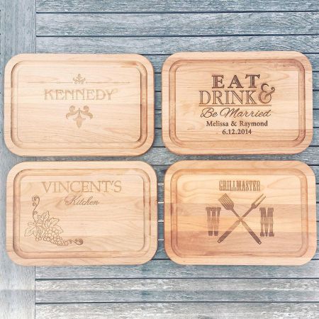 Grillmaster Alder Personalized Wood Cutting Board