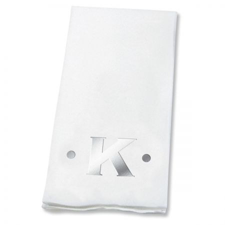 Dot Initial Foil-Stamped Disposable Hand Towels