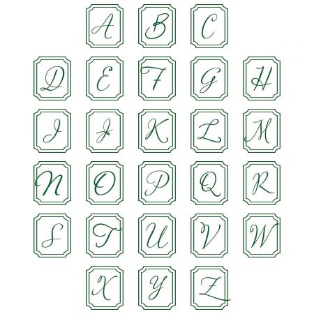 Frame Initial Cocktail Napkins