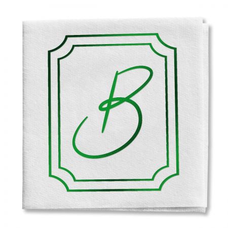 Frame Initial Cocktail Napkins