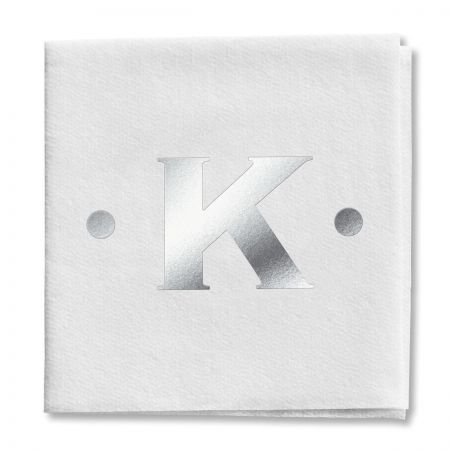 Dot Initial Cocktail Napkins