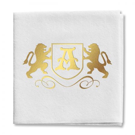 Lion Initial Cocktail Napkins