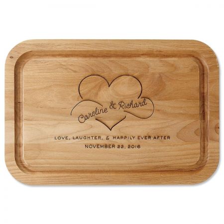 Happily Ever After Personalized Wood Cutting Board