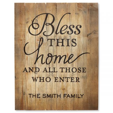 Bless This Home And All Who Enter Handmade New Home Sign/Plaque 485 