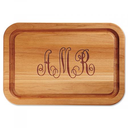 Monogrammed Personalized Wood Cutting Board