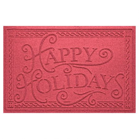 Happy Holidays Christmas Personalized Doormat