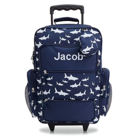 Sharks Personalized Rolling Luggage Lillian Vernon