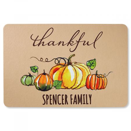 Thankful Personalized Doormat
