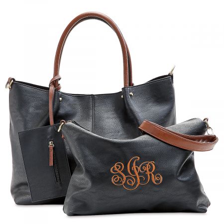 black vegan tote