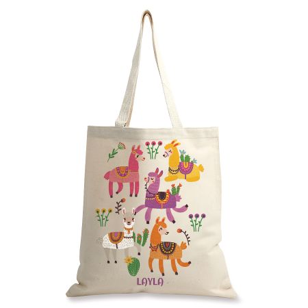 personalized tote bags.and a kid craft monday. - A girl and