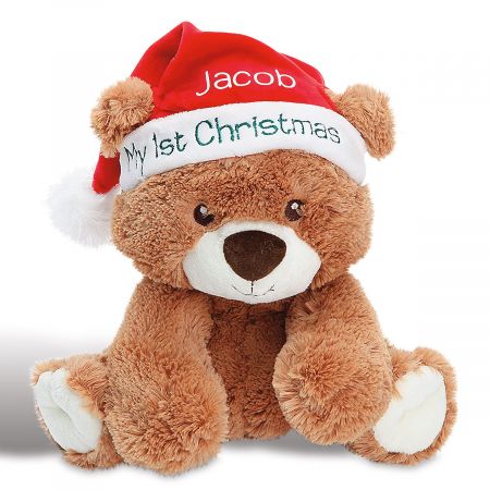 stuffed christmas bear