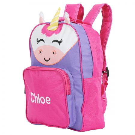 unicorn monogram backpack