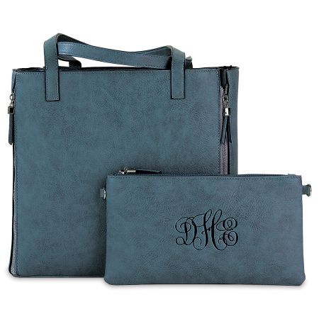 slate blue purse