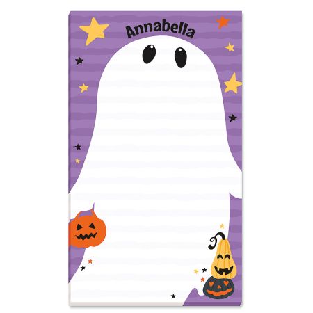 Spooky 50 Sheet Personalized Halloween Notepad | Lillian Vernon