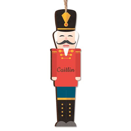 Nutcracker Personalized Wood Ornament | Lillian Vernon