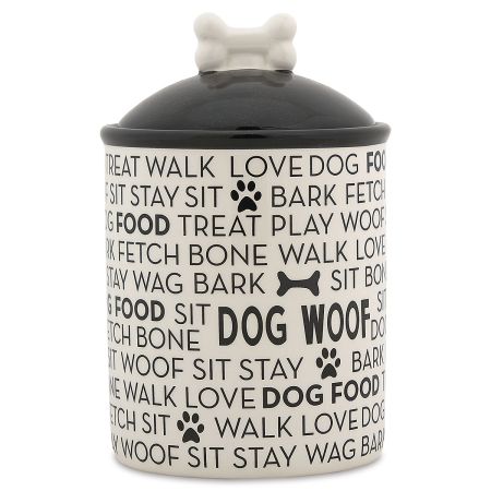 Dog Text Treat Jar Lillian Vernon
