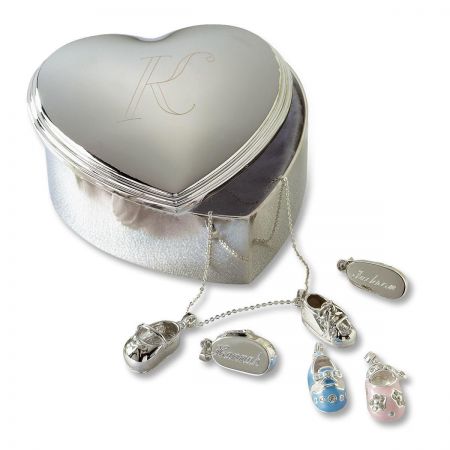 Personalized Heart Trinket Box