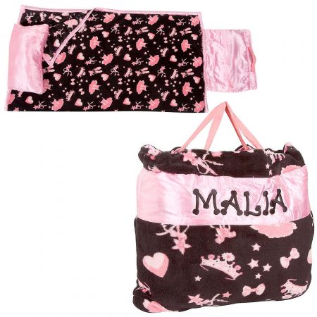 Pink Ballerina Print Napbag