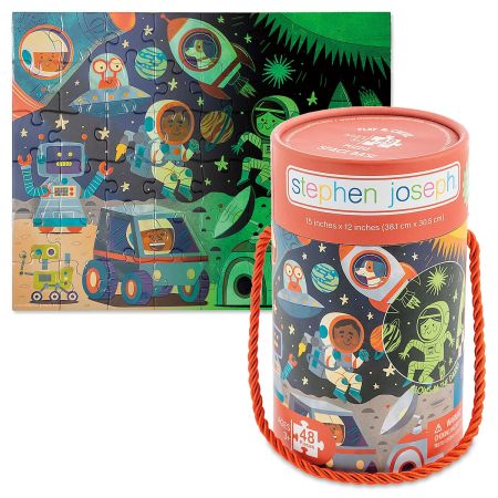 Glow In The Dark Space Puzzle by Stephen Joseph® | Lillian Vernon