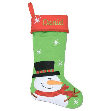 Snowman Personalized Christmas Stocking by Stephen Joseph®