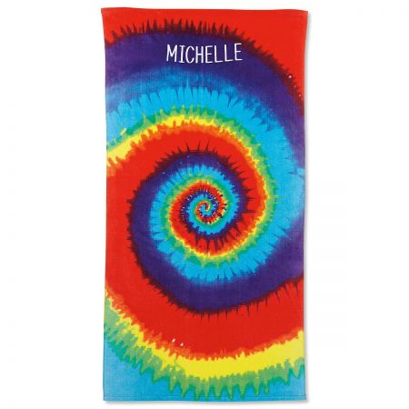 Tie-Dye Personalized Towel