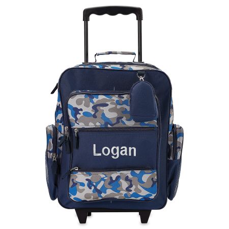 3 Sizes Tassen & portemonnees Bagage & Reizen Rolkoffers Navy Personalized Rolling Luggage 