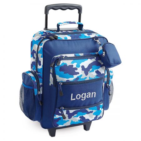 camo luggage rolling personalized