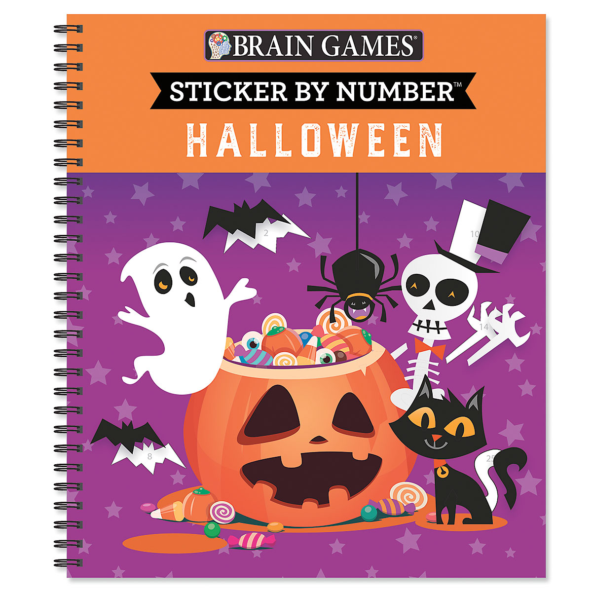 Sticker by Number Halloween Brain Games | Lillian Vernon