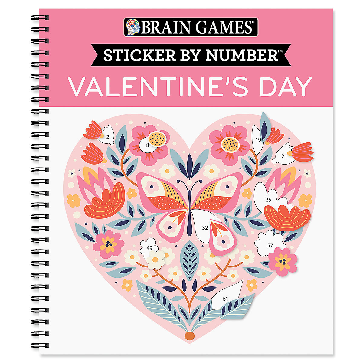 Valentine s Day Sticker By Number Brain Games Lillian Vernon