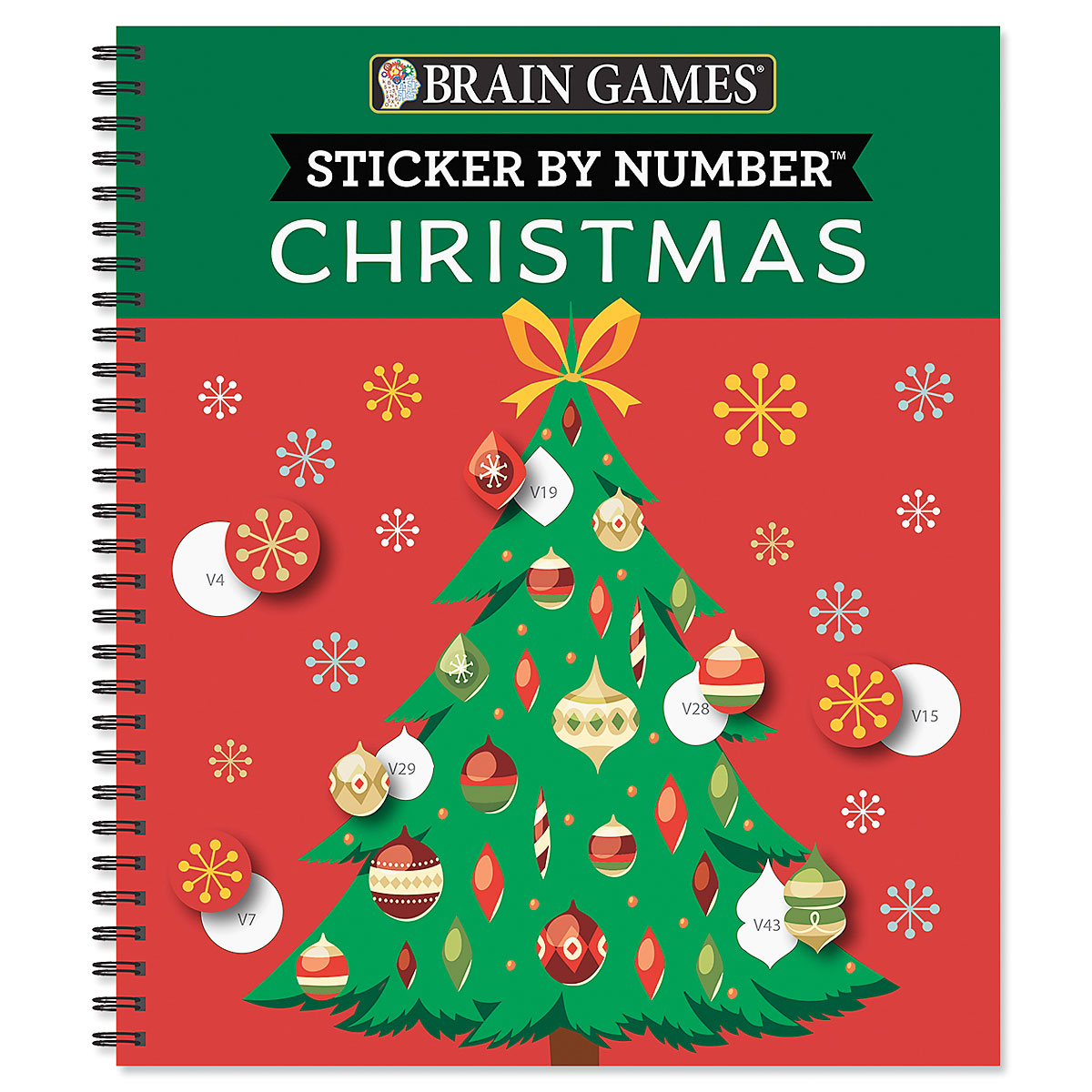 Christmas Tree Sticker By Number Brain Games Lillian Vernon