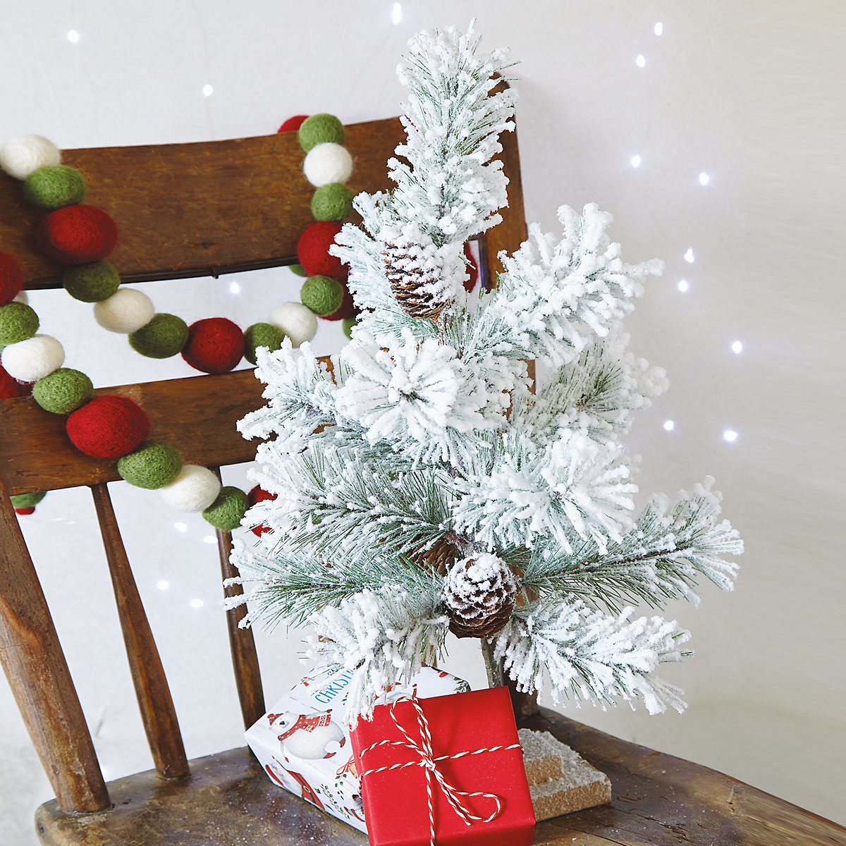 Flocked Mini Christmas Tree | Lillian Vernon