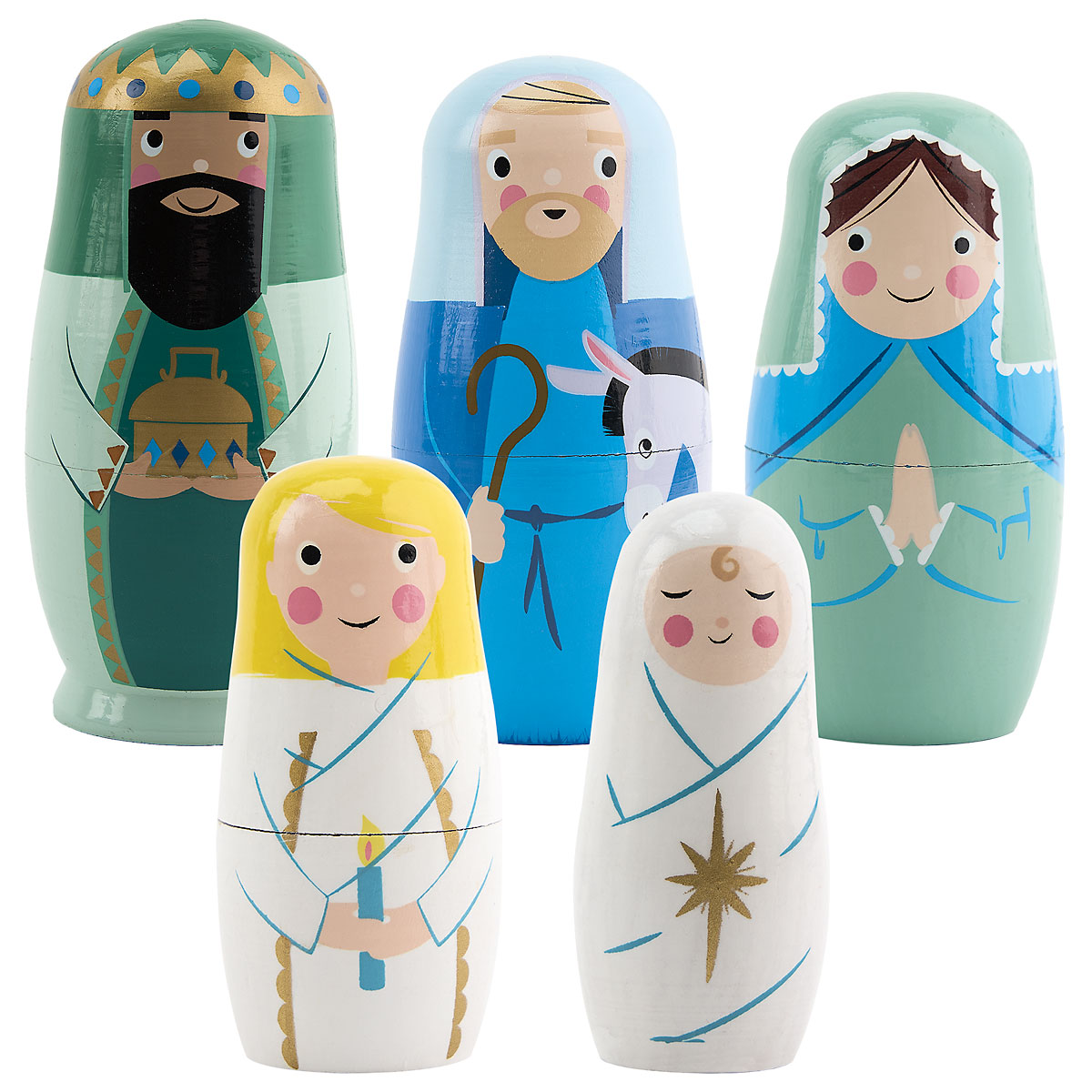 Nativity nesting doll set online