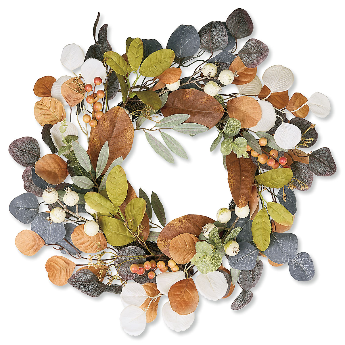 Autumn Leaves & Berries Wreath | Lillian Vernon