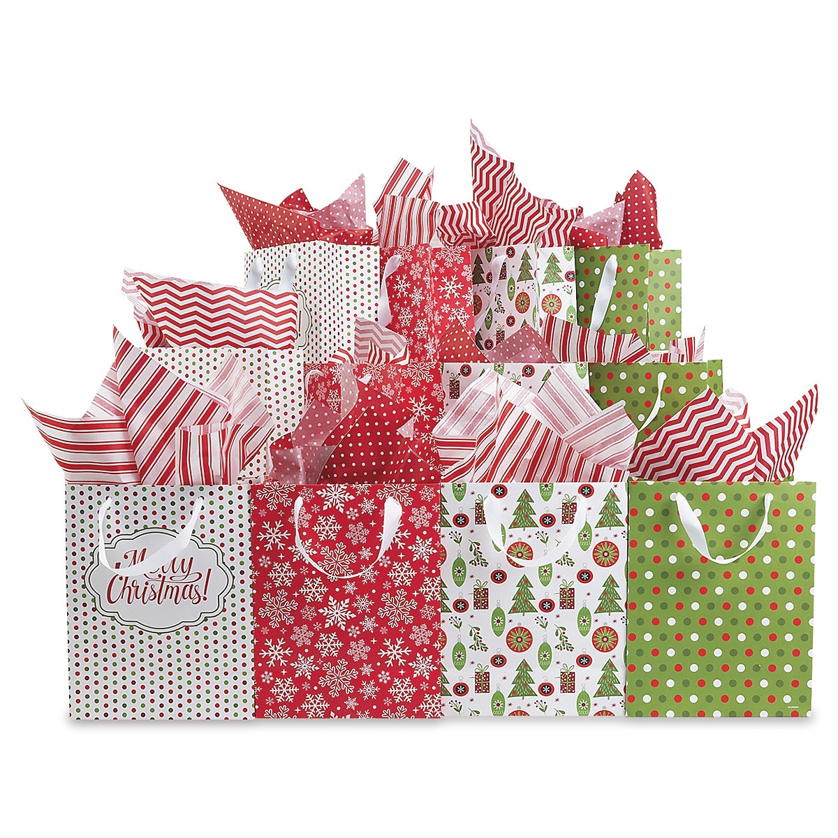 Christmas Patterns Gift Bags Lillian Vernon