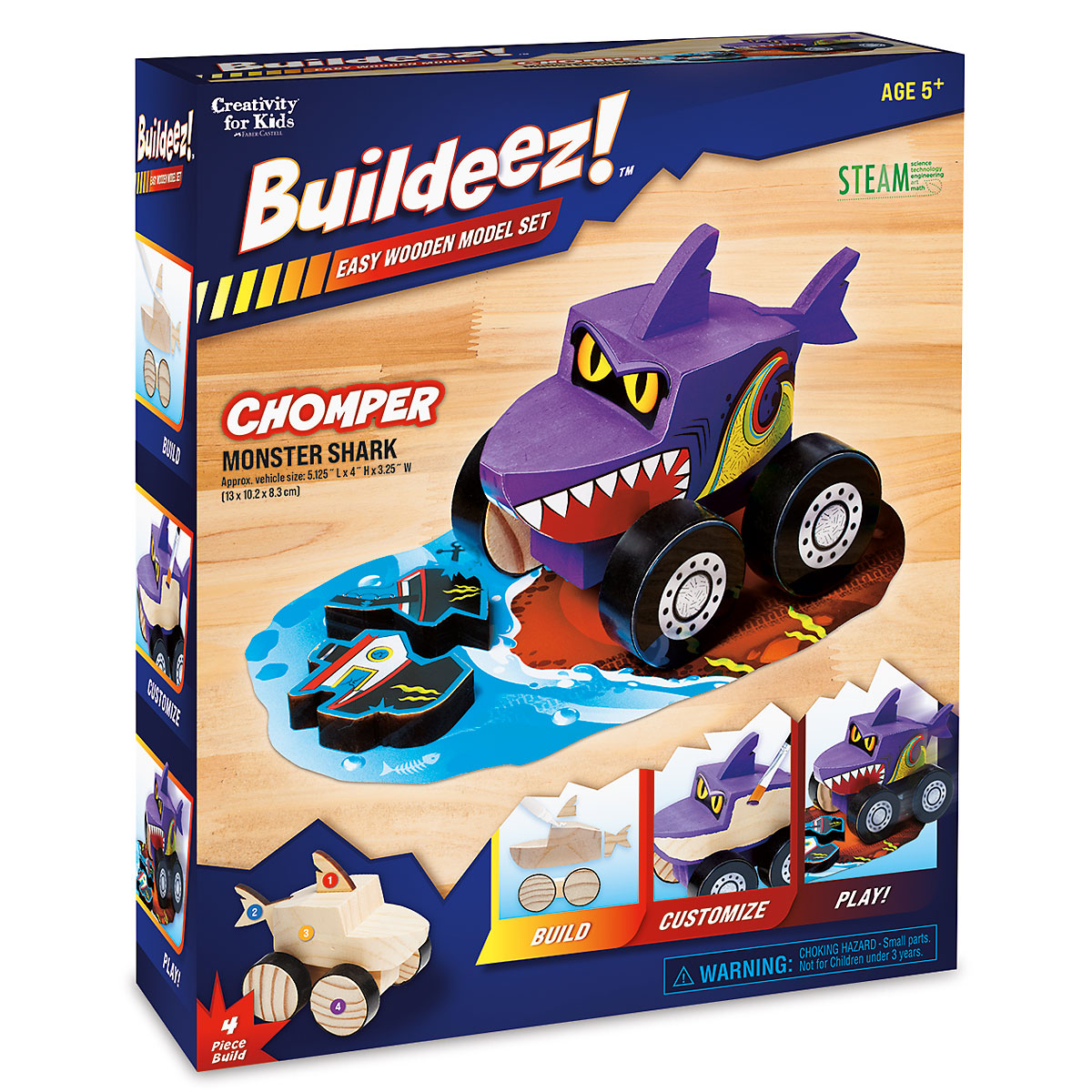 Buildeez! ™ Chomper Monster Shark | Lillian Vernon