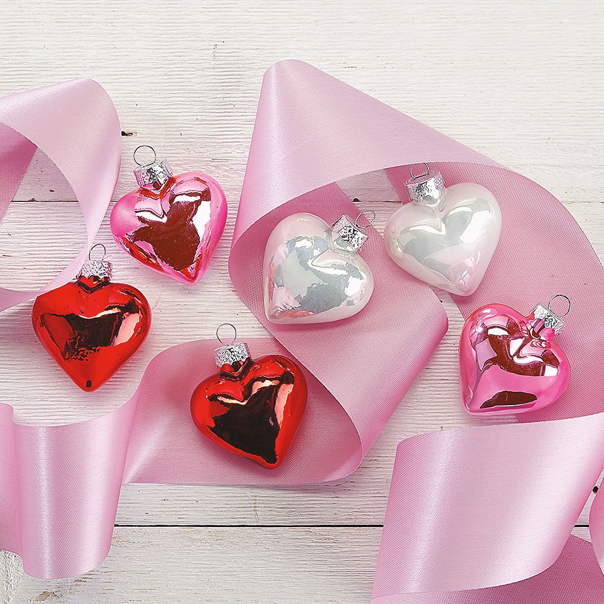 Shiny Hearts Ornaments Lillian Vernon