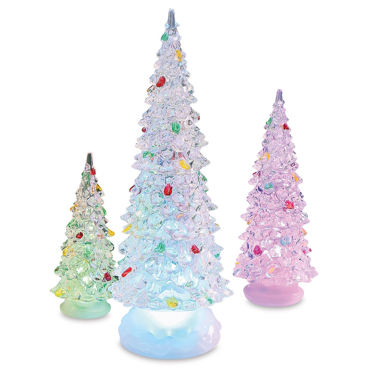 acrylic color changing christmas tree