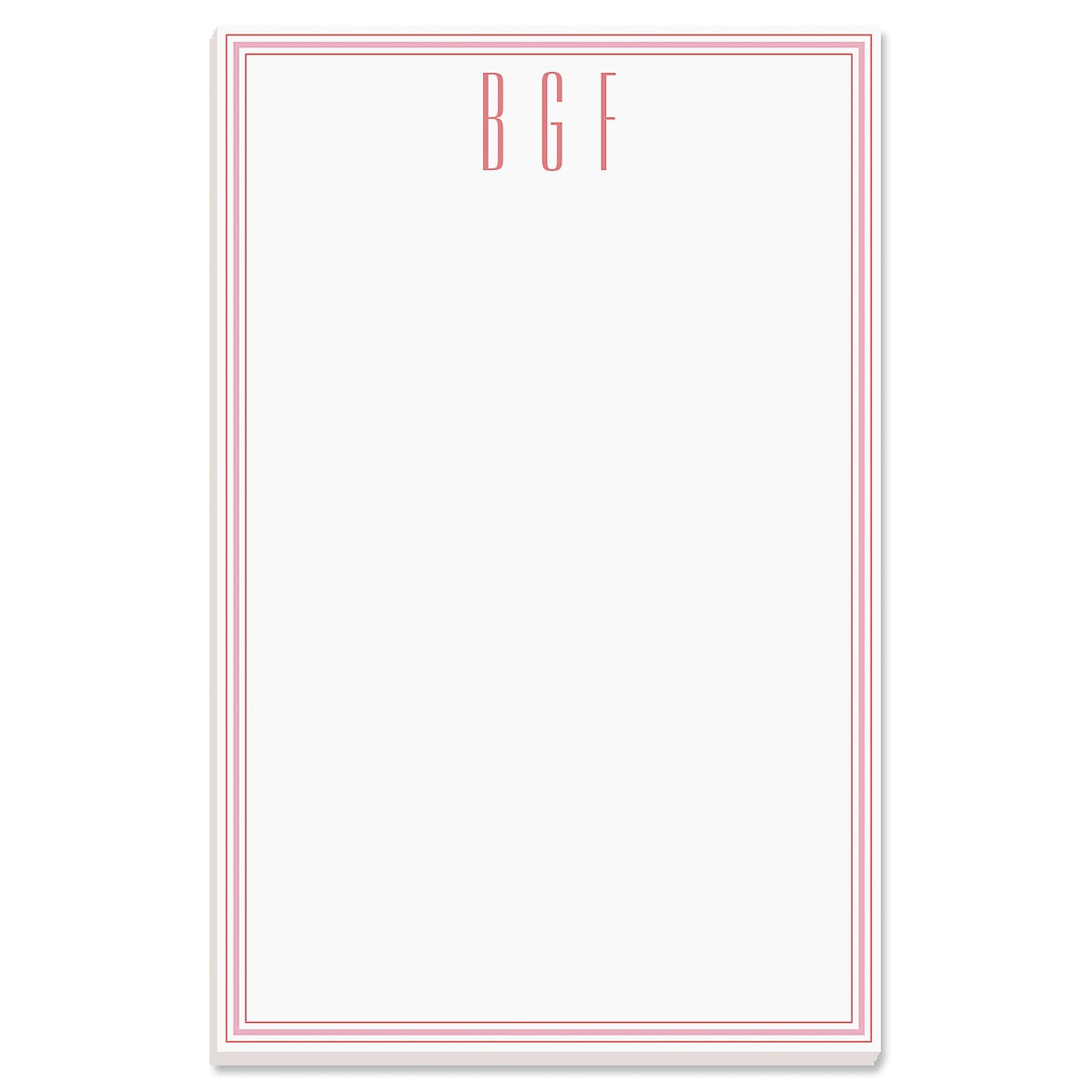 Stripes Personalized Note Cards Pink Lillian Vernon