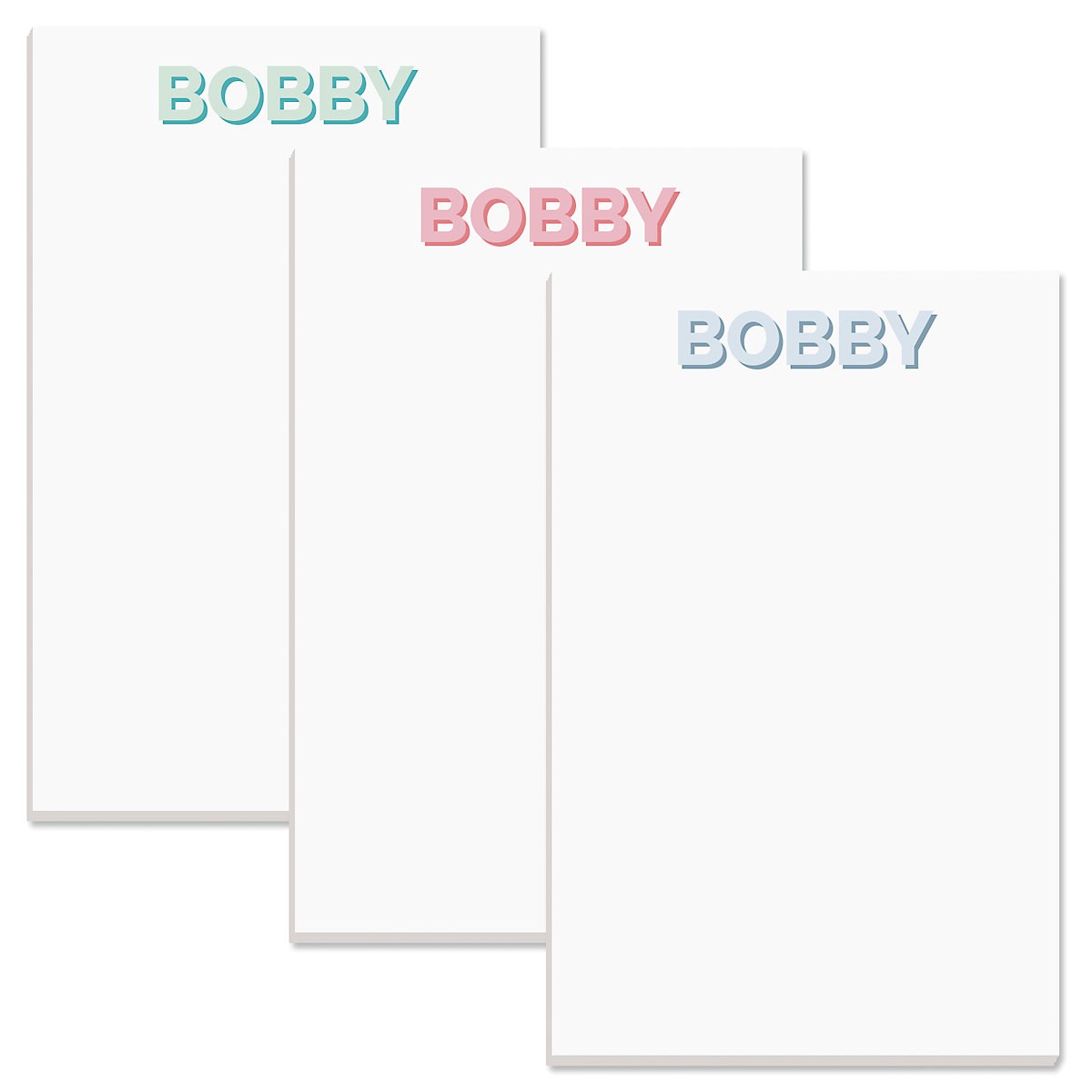 Shadow Cast Personalized Notepads | Lillian Vernon